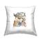 Stupell Industries Fox Wearing Fedora Hat Nature Animal Fashion Throw Pillow, 18" x 18"